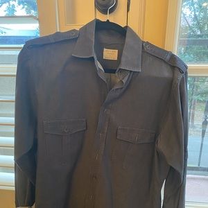 Men’s Large Rag & Bone Navy/Gray dress shirt